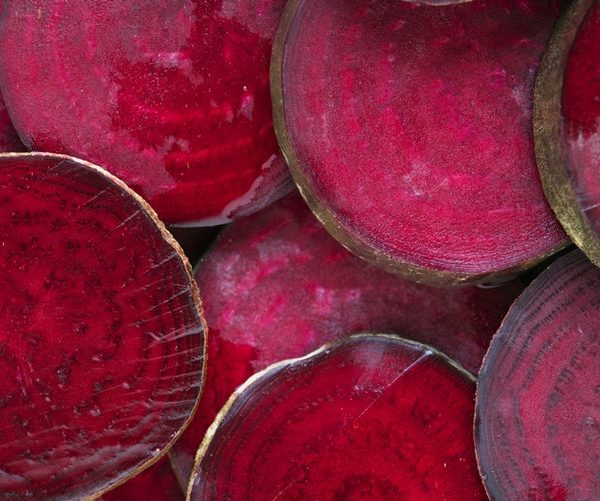 sliced beetroot